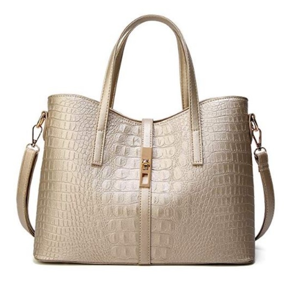 FREE SHIPPING - 3 PIECE PURSE SET TAN - Picture 2 of 2